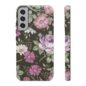 Purple Rose Vintage Flower Samsung Case (Protective) Samsung Galaxy S22 Plus Glossy Phone Case