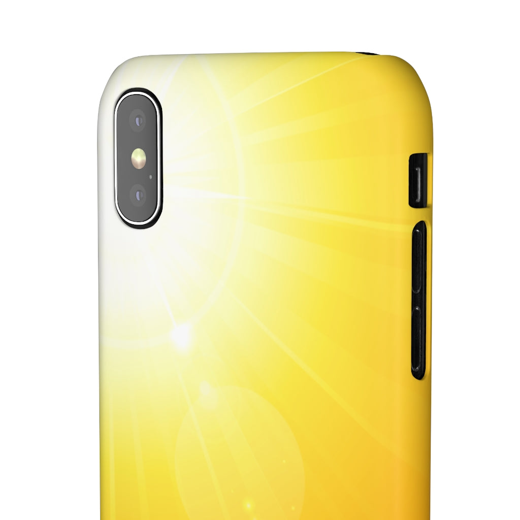 Bright Summer Sun Samsung/iPhone (Slim) iPhone X Matte Phone Case