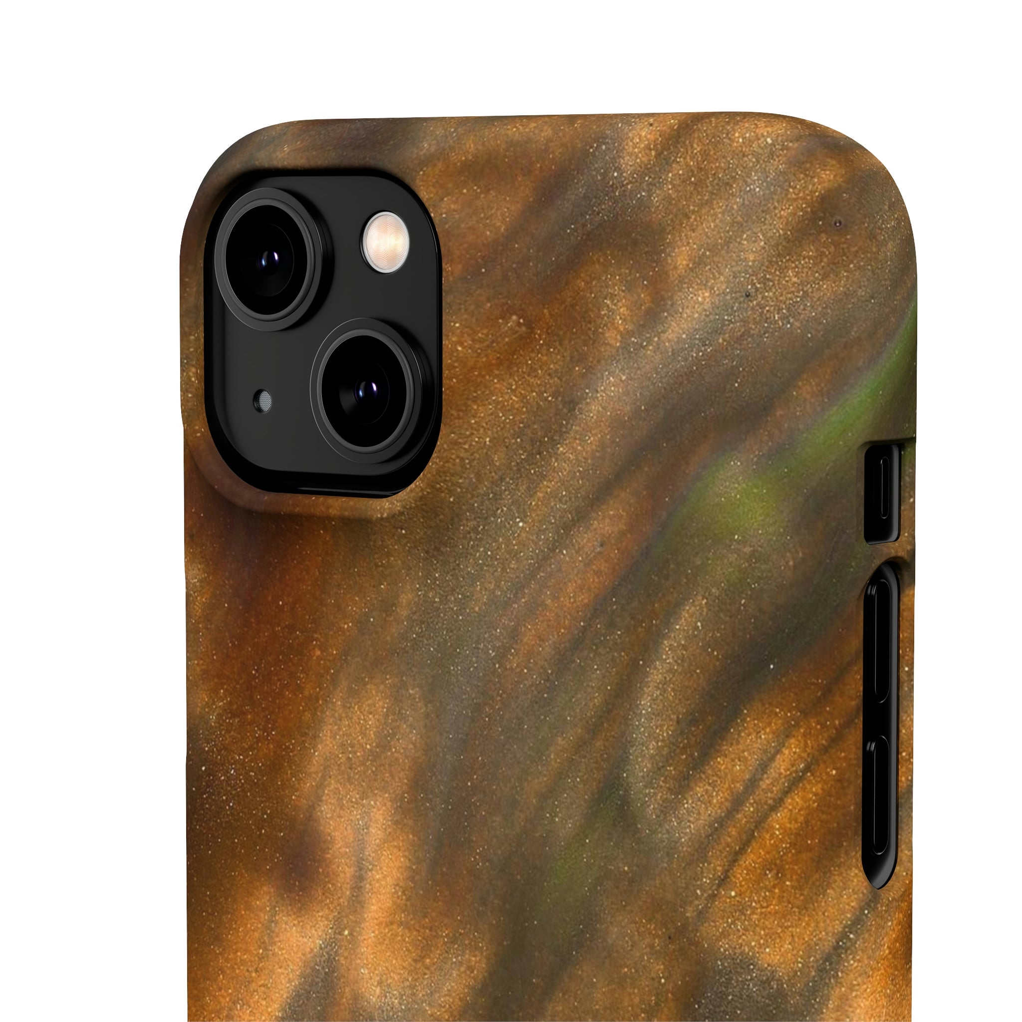 Gold Sand Ink Art iPhone Case (Slim) Phone Case