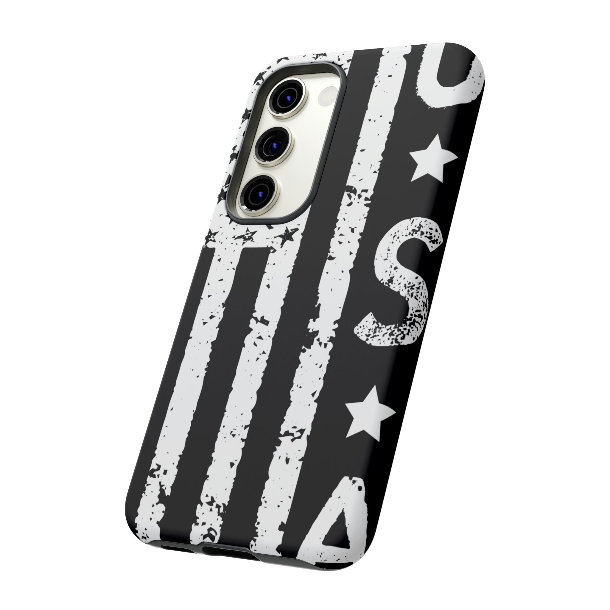 Black n White U.S Flag Android Case (Protective) Phone Case