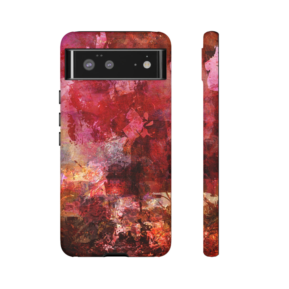 Red Grunge Android Case (Protective) Google Pixel 6 Matte Phone Case