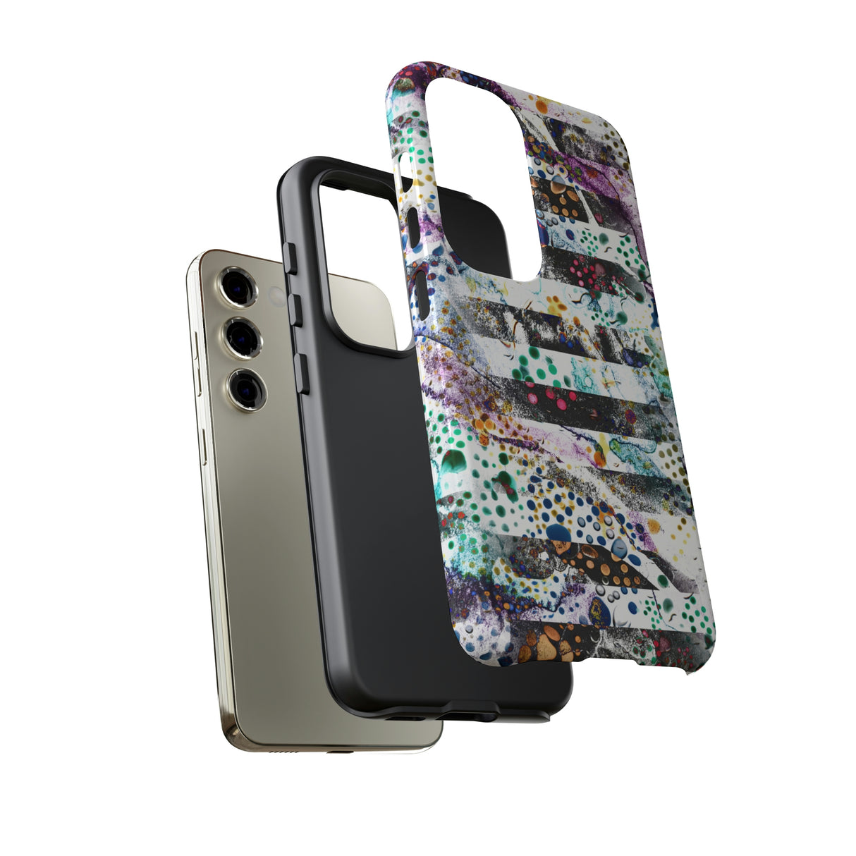 Abstract Green Purple Android Case (Protective) Phone Case