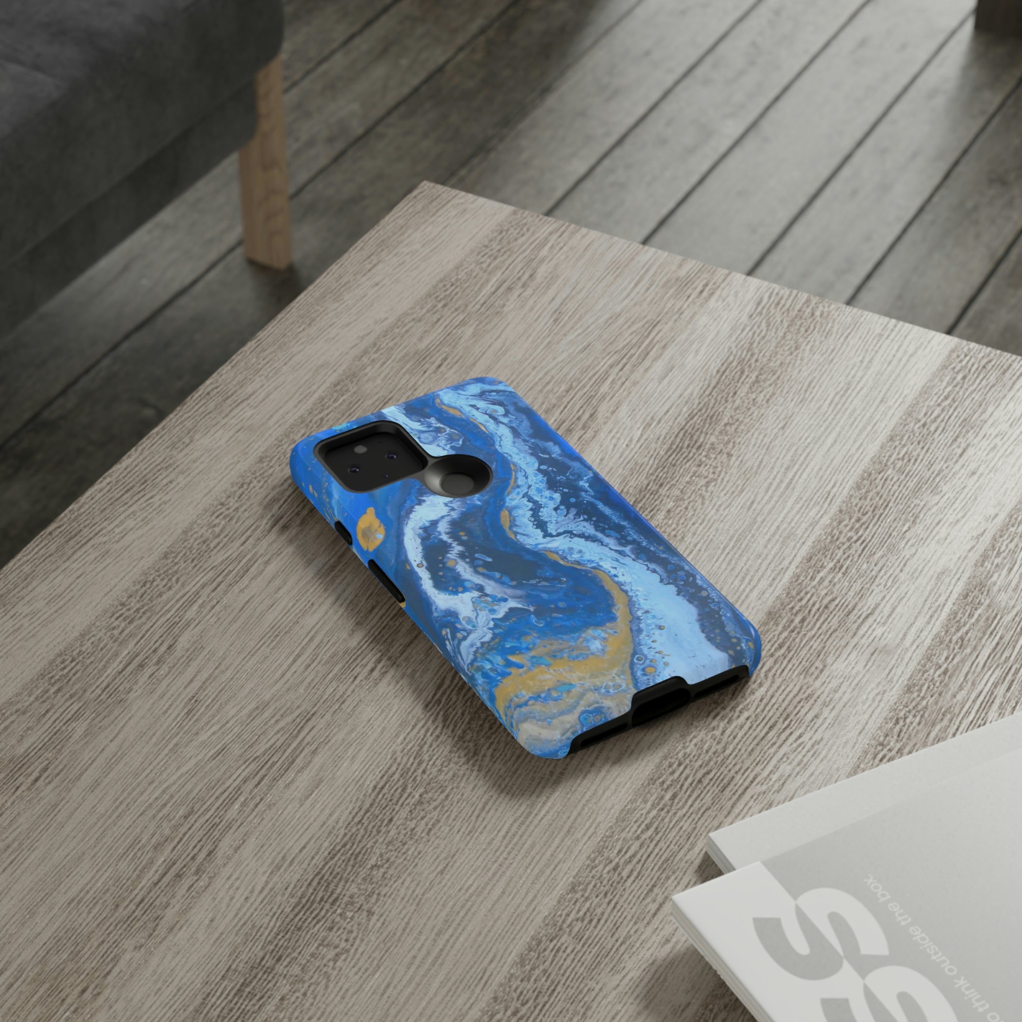 Acrylic Blue Gold Android Case (Protective) Phone Case