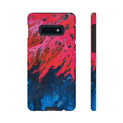 Bright Pink River Ink Art Android Case (Protective) Samsung Galaxy S10E Matte Phone Case