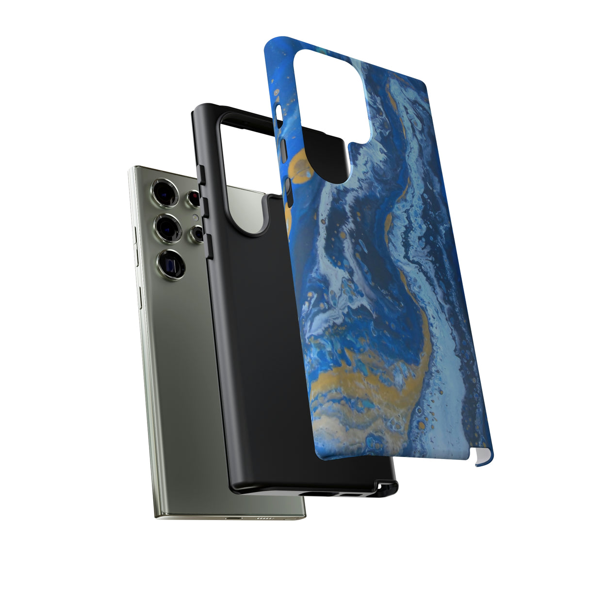 Acrylic Blue Gold Android Case (Protective) Phone Case