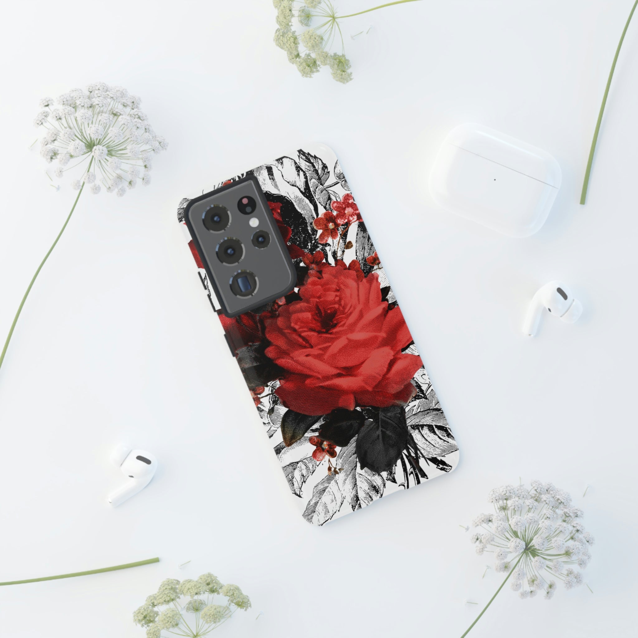 Cheruse Gothic Flower Samsung Case (Protective) Phone Case