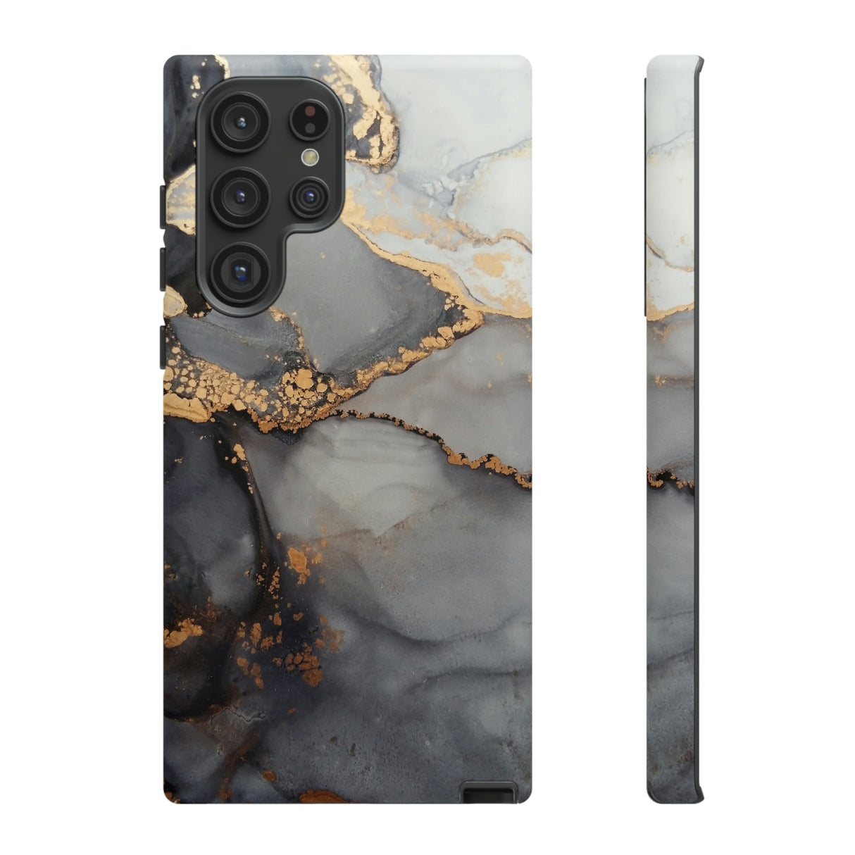 Grey Marble Android Case (Protective) Samsung Galaxy S22 Ultra Matte Phone Case