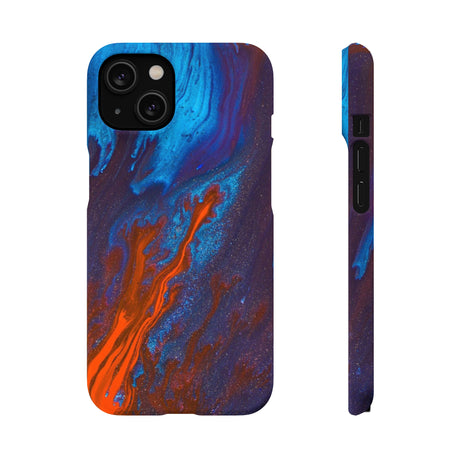 Orange Flame Ink Art iPhone Case (Slim) iPhone 14 Matte Phone Case