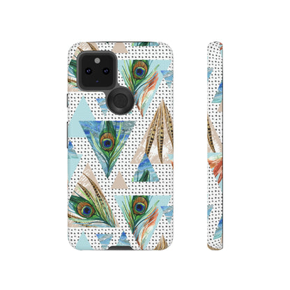 Peacock Feathers Android Case (Protective) Google Pixel 5 5G Matte Phone Case