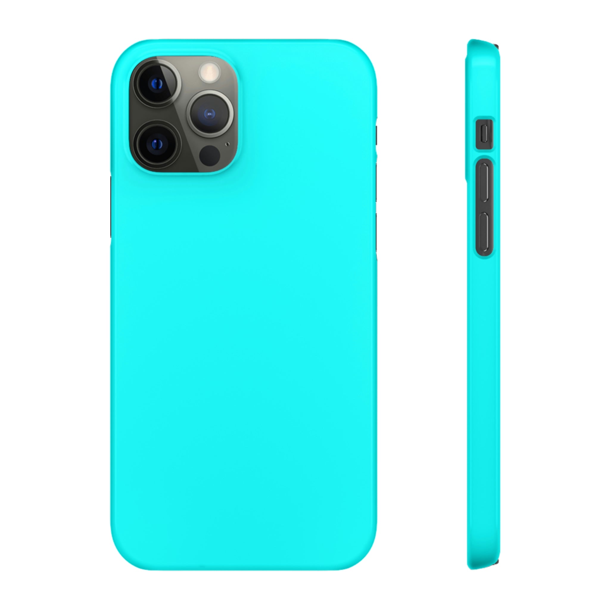 Aqua Blue iPhone Case (Slim) iPhone 12 Pro Glossy Phone Case