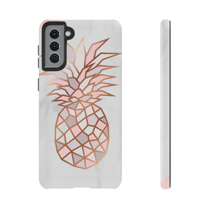 Pineapple Rose Gold Android Case (Protective) Samsung Galaxy S21 Plus Matte Phone Case