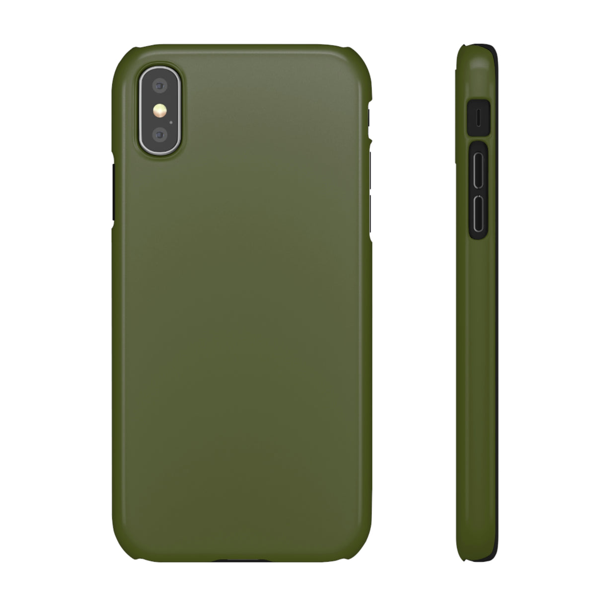 Army Green iPhone Case (Slim) iPhone XS Glossy Phone Case