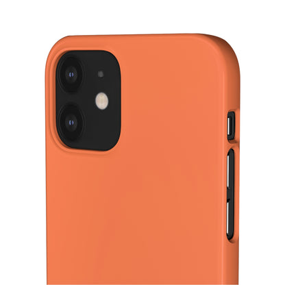 Coral Orange iPhone Case (Slim) Phone Case