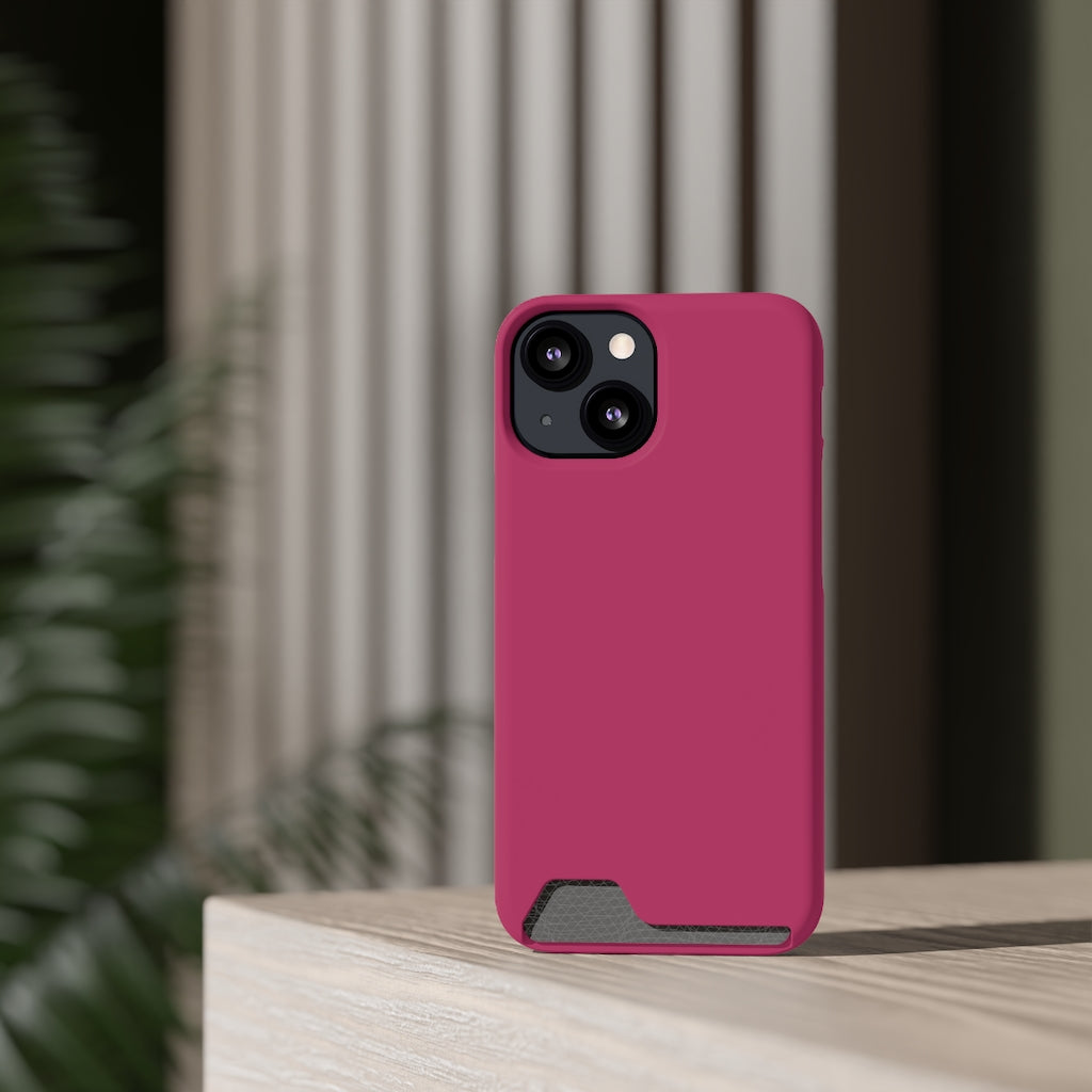 Maroon iPhone Case (Card) Phone Case