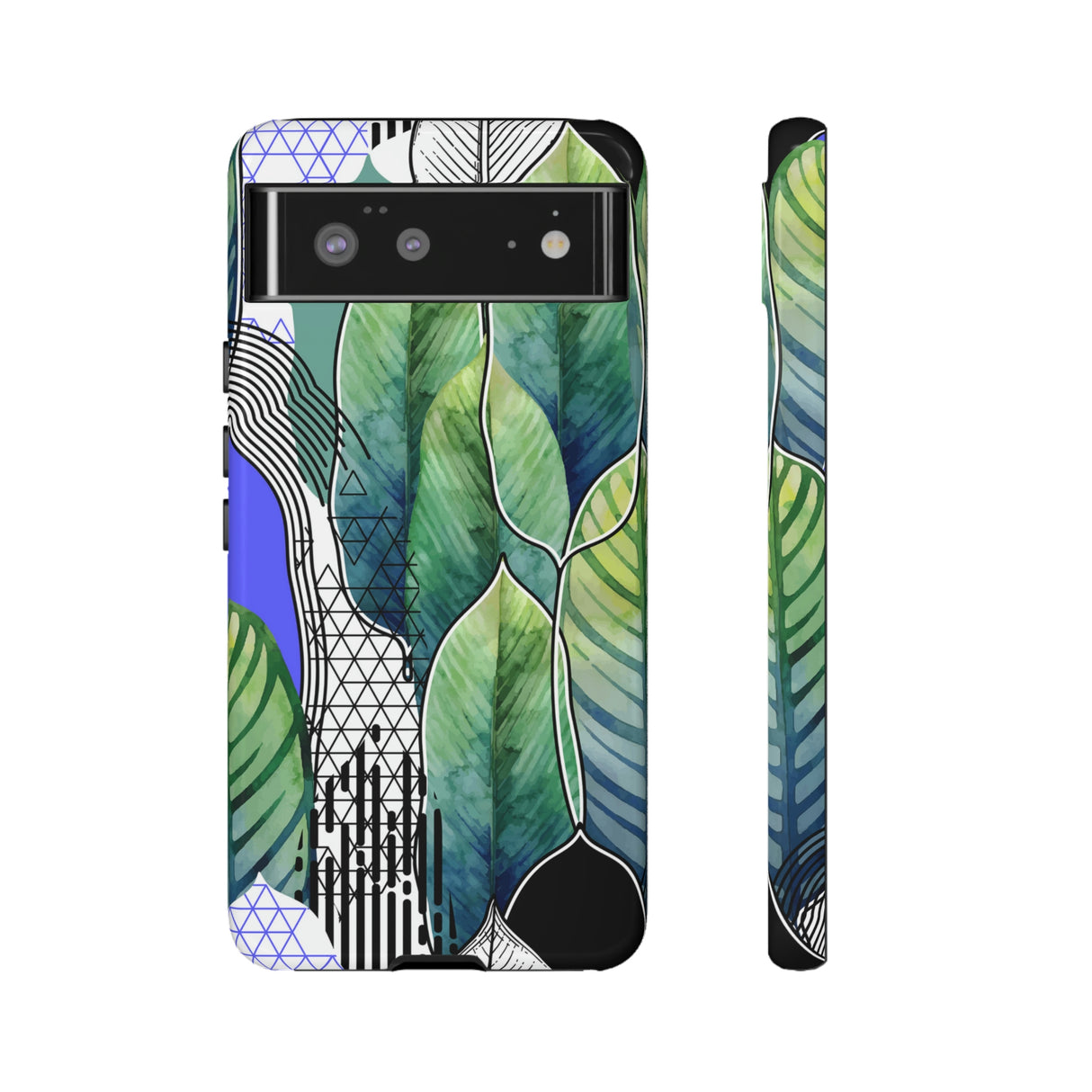 Green Leafs Android Case (Protective) Google Pixel 6 Glossy Phone Case