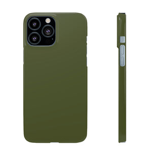 Army Green iPhone Case (Slim) iPhone 13 Pro Max Glossy Phone Case