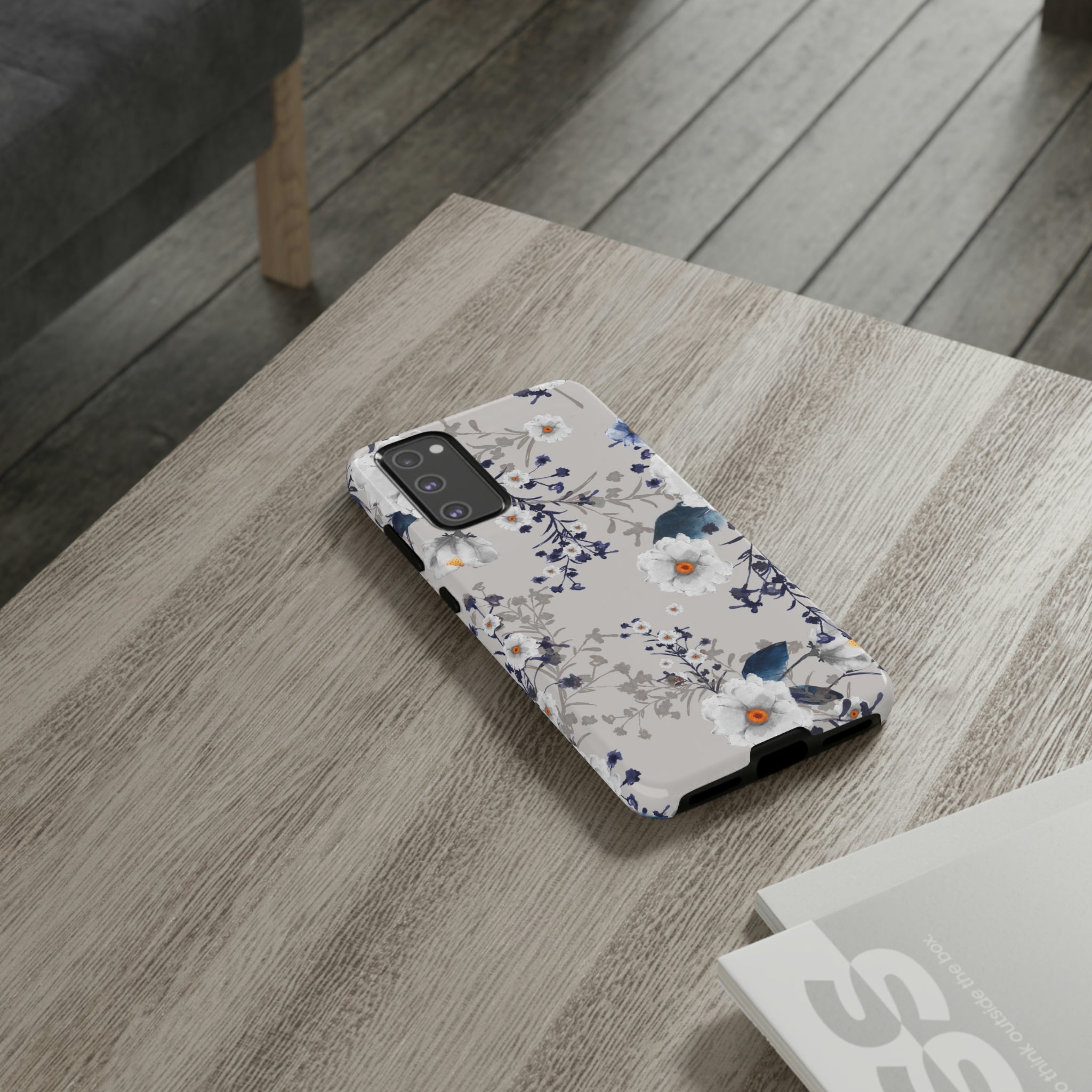 Blue Summerflowers Android Case (Protective) Phone Case