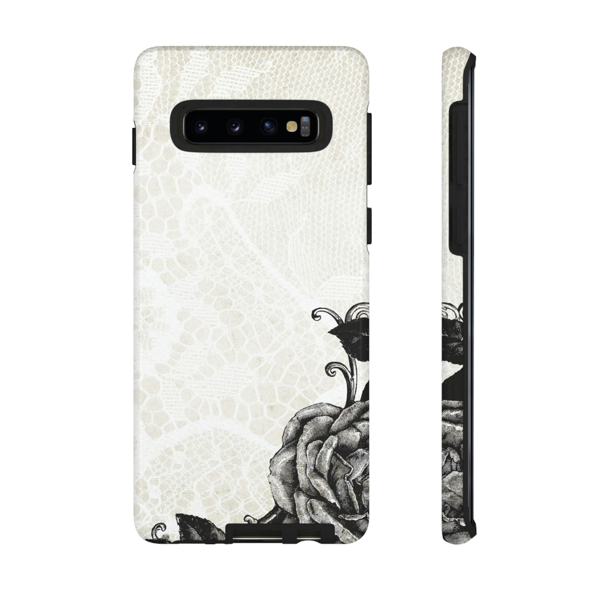 Rosett Gothic Flower Samsung Case (Protective) Samsung Galaxy S10 Glossy Phone Case