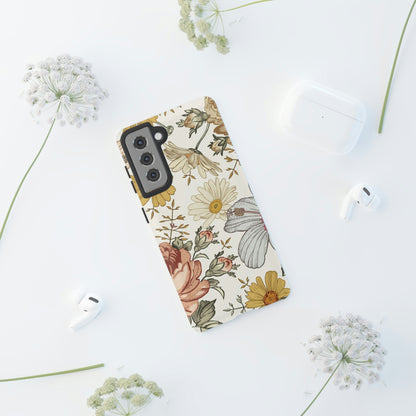 Linear Vintage Flower Samsung Case (Protective) Phone Case