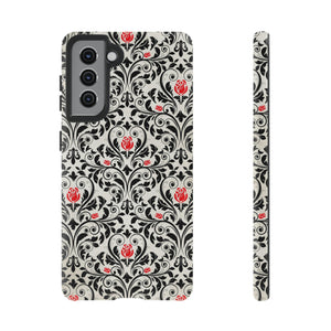 Black Rose Gothic Flower Samsung Case (Protective) Samsung Galaxy S21 Matte Phone Case