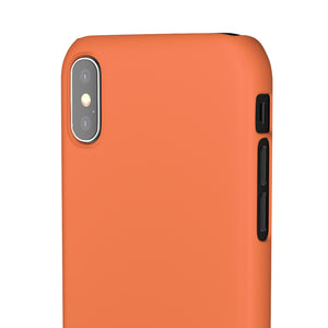 Coral Orange iPhone Case (Slim) Phone Case