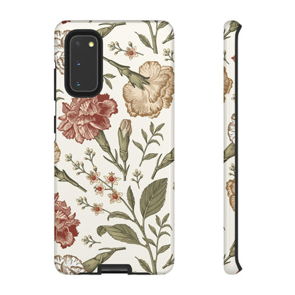 Carnation Vintage Flower Samsung Case (Protective) Samsung Galaxy S20 Glossy Phone Case