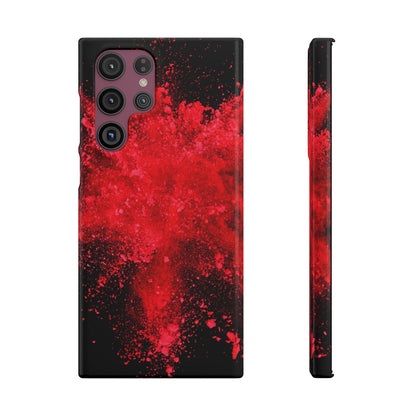 Red Explosion Samsung Case (Slim) Samsung Galaxy S22 Ultra Glossy Phone Case