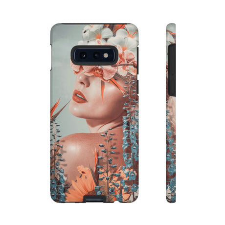 Contemporary Flowers Android Case (Protective) Samsung Galaxy S10E Glossy Phone Case