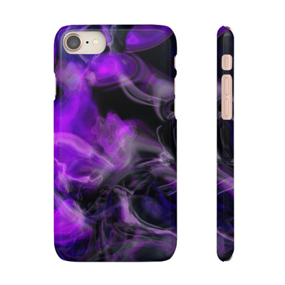 Purple Marble iPhone Case (Slim) iPhone 8 Glossy Phone Case