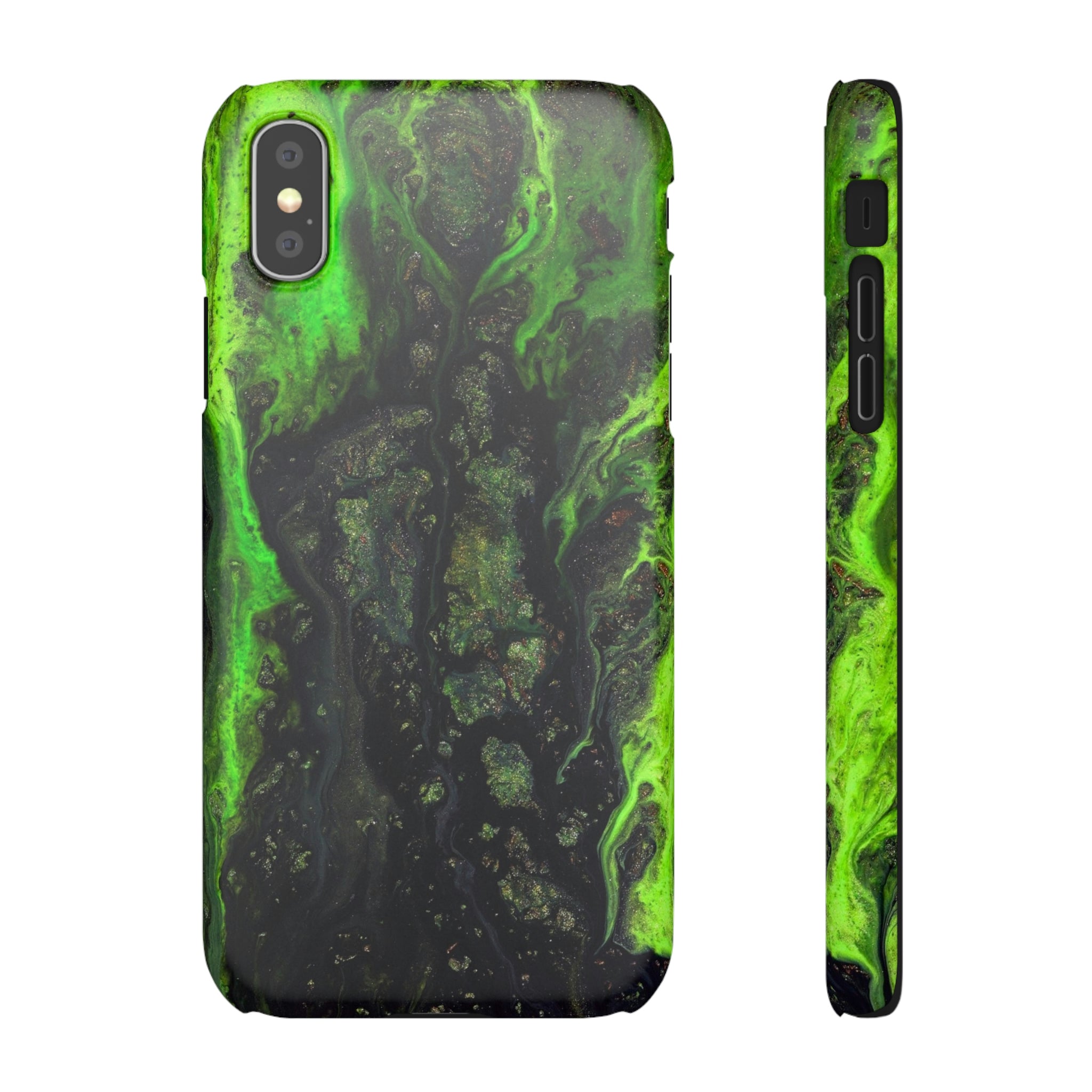 Toxic Ink Art iPhone Case (Slim) iPhone XS Matte Phone Case