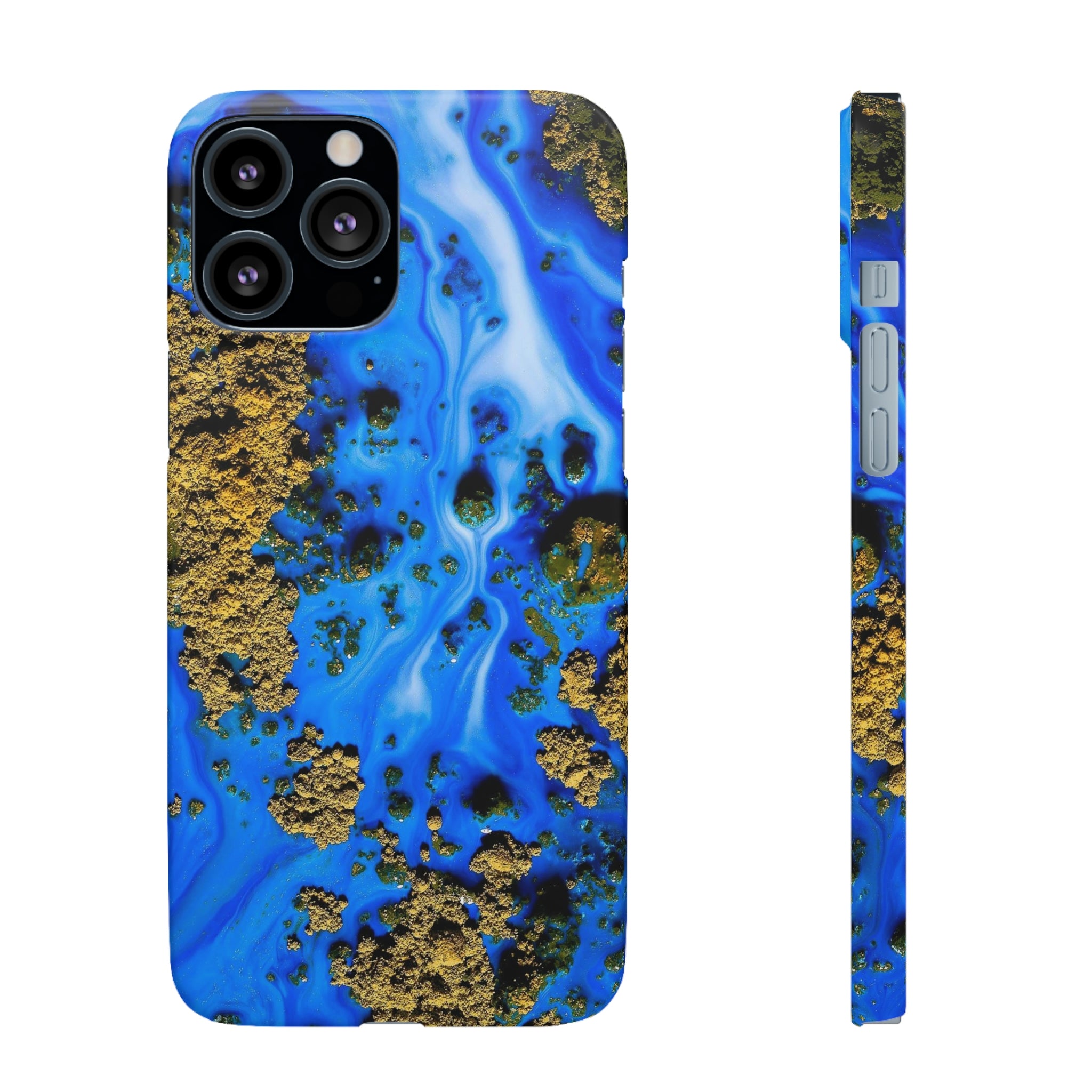 Blue River Ink Art iPhone Case (Slim) iPhone 13 Pro Max Matte Phone Case