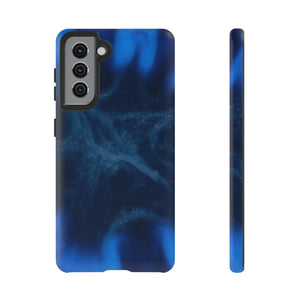 Blue Space Ink Art Android Case (Protective) Samsung Galaxy S21 Matte Phone Case