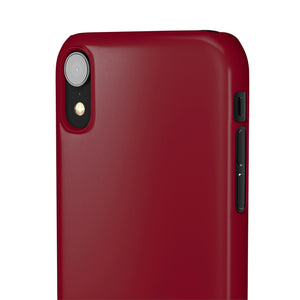 Burgundy Red iPhone Case (Slim) Phone Case