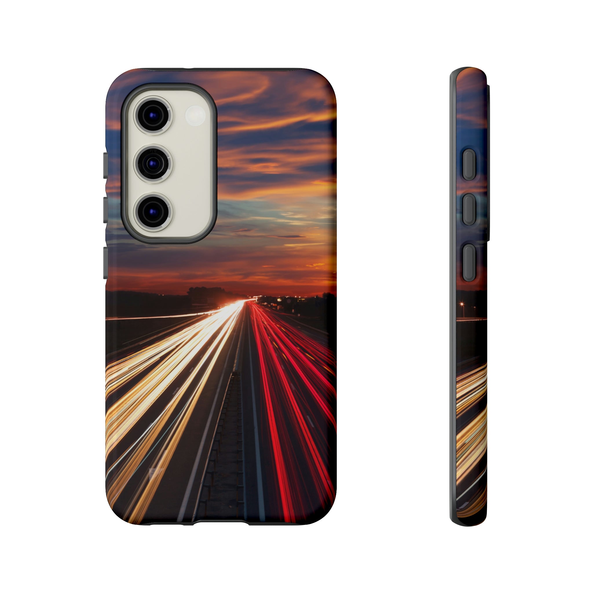 City Lights Android Case (Protective) Samsung Galaxy S23 Glossy Phone Case