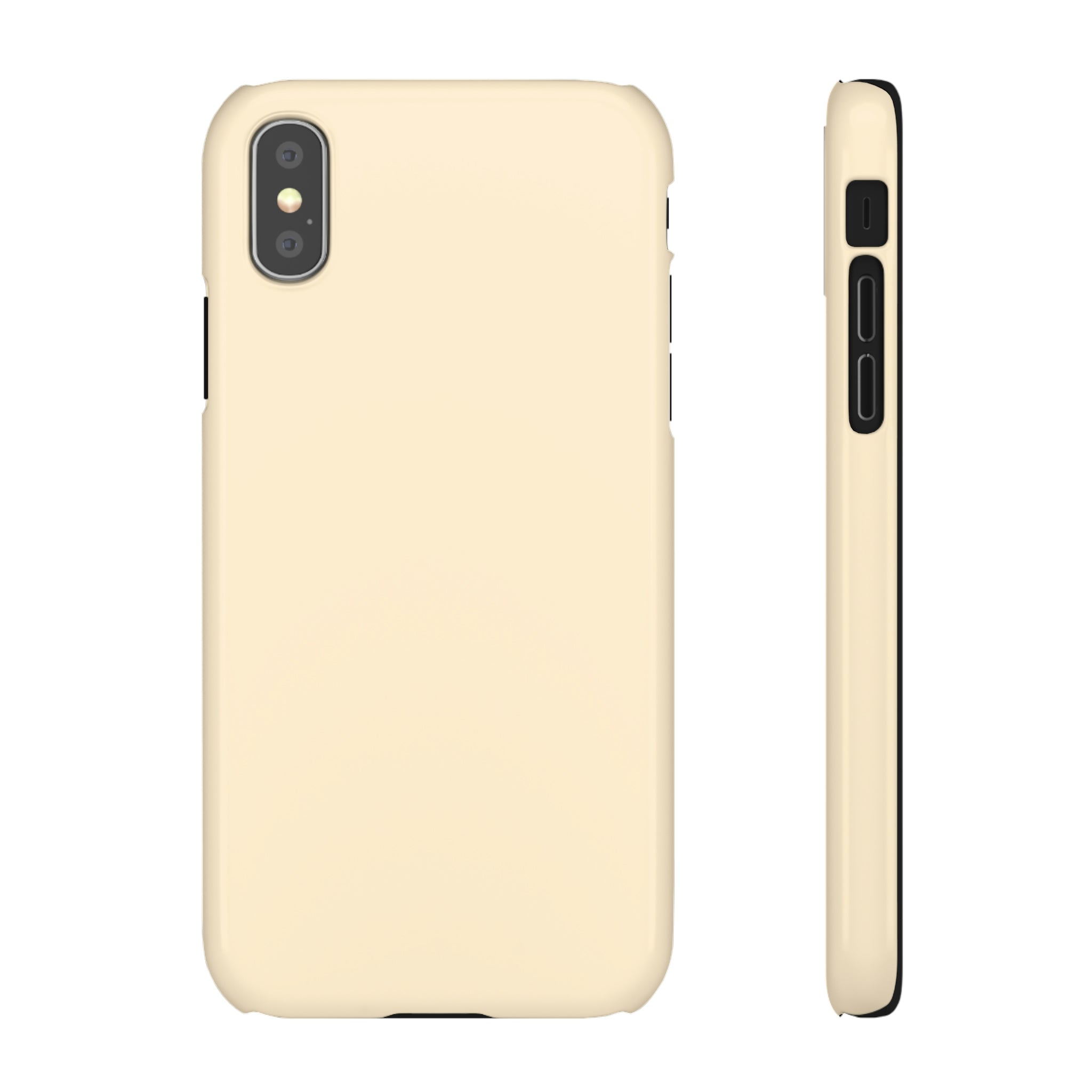 Blanched Almond iPhone Case (Slim) iPhone XS Glossy Phone Case