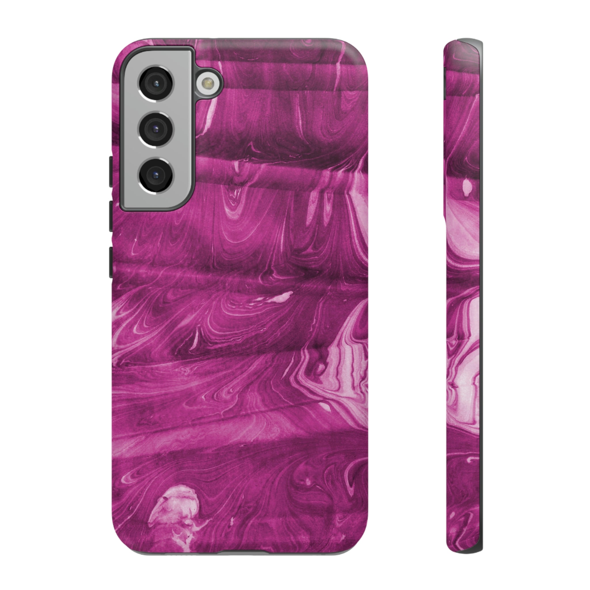 Ebru Purple Android Case (Protective) Samsung Galaxy S22 Plus Matte Phone Case