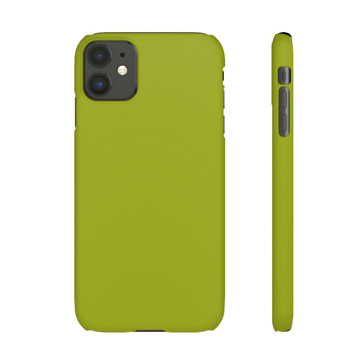 Citron Yellow iPhone Case (Slim) iPhone 11 Matte Phone Case