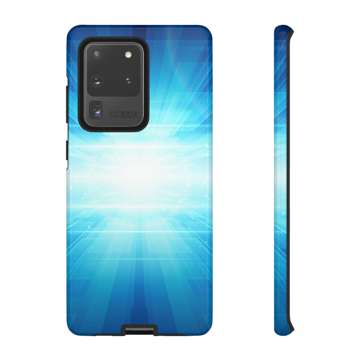 Abstract Blue Android Case (Protective) Samsung Galaxy S20 Ultra Glossy Phone Case