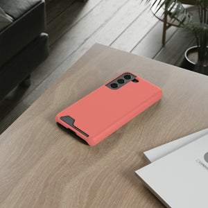 Coral Pink Samsung Case (Card) Phone Case