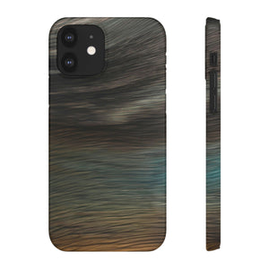 Brush Strokes Ink Art iPhone Case (Slim) iPhone 12 Glossy Phone Case