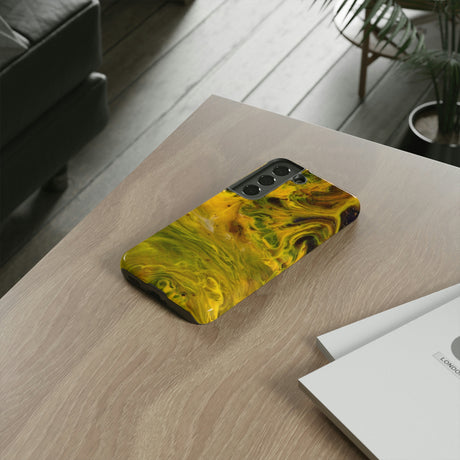 Liquid Yellow Ink Art Android Case (Protective) Phone Case