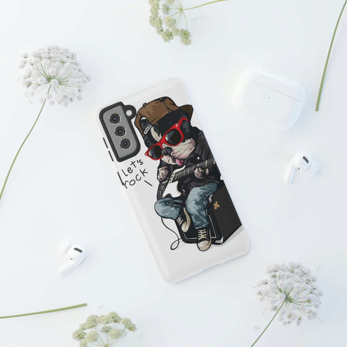 Rock n Roll Dog Android Case (Protective) Phone Case