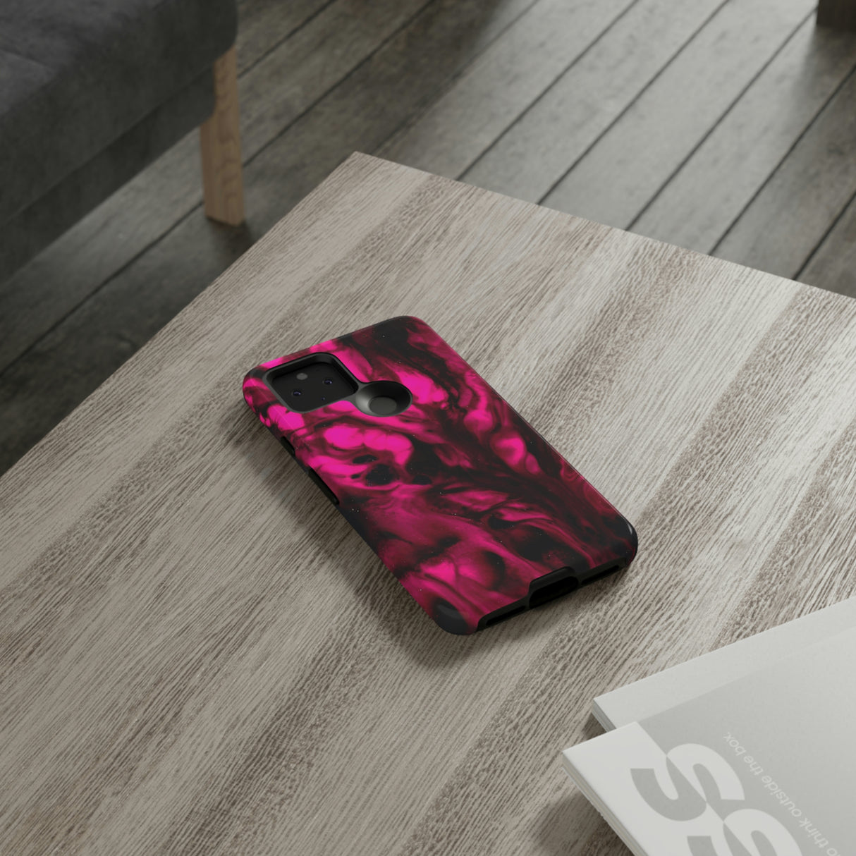 Bright Pink Ink Art Android Case (Protective) Phone Case