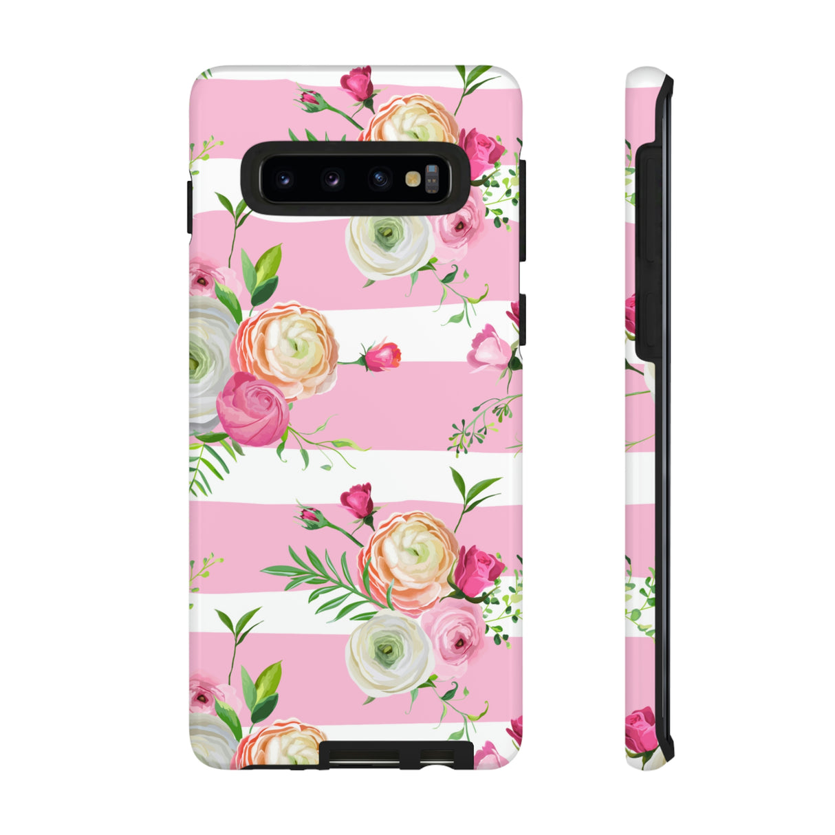 Pink Roses Android Case (Protective) Samsung Galaxy S10 Glossy Phone Case