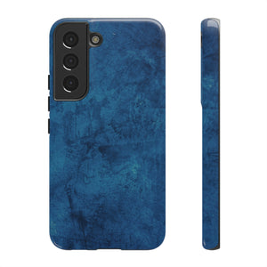 Grunge Navy Blue Android Case (Protective) Samsung Galaxy S22 Glossy Phone Case