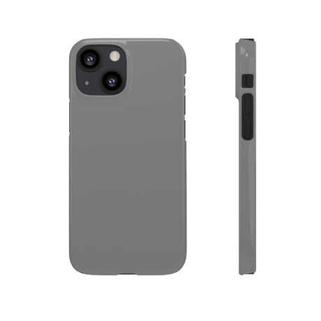 Battleship Gray iPhone Case (Slim) iPhone 13 Mini Glossy Phone Case