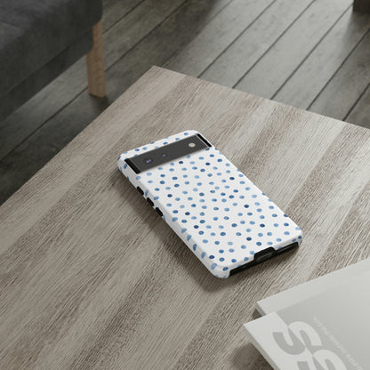 Blue Dots Pattern Android Case (Protective) Phone Case