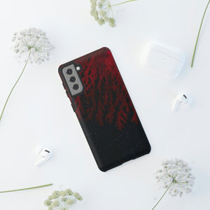 Dark Red Space Ink Art Android Case (Protective) Phone Case