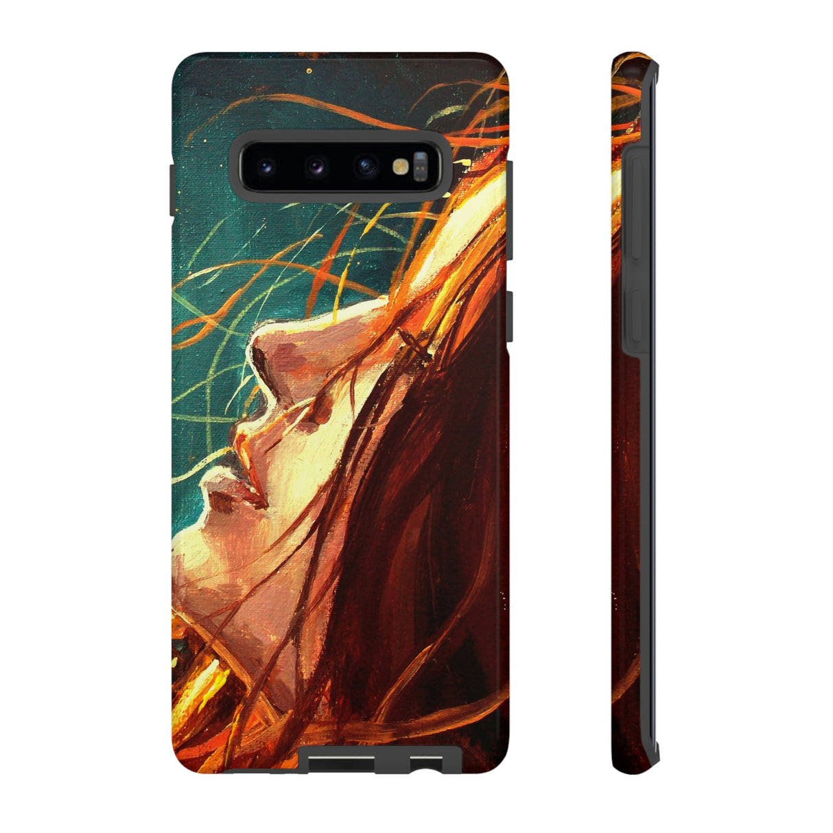 Girl at Night Android Case (Protective) Samsung Galaxy S10 Plus Glossy Phone Case