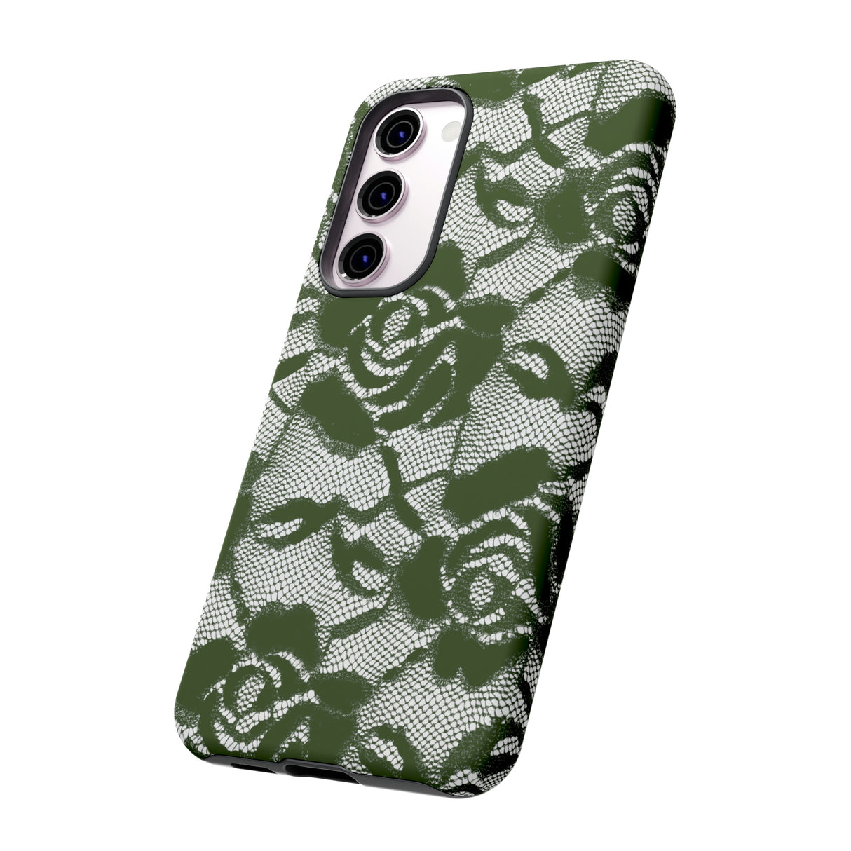 Green Rose Lace Gothic Flower Samsung Case (Protective) Phone Case